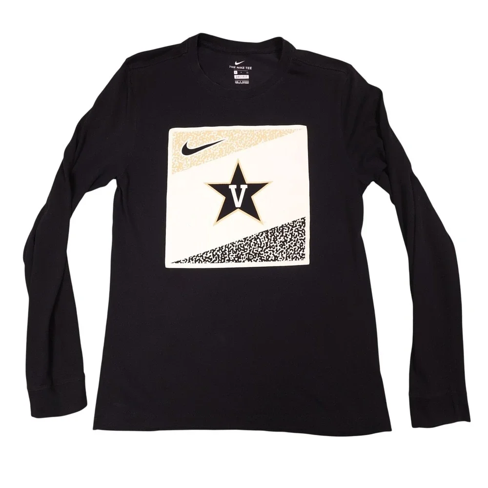 Nike Dri-FIT Vanderbilt Commodores Long Sleeve T-Shirt‎ Athletic Black Small